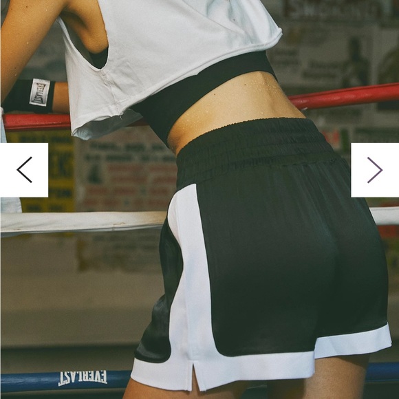 rare nwot free people x everlast satin shorts size XS - Picture 3 of 4